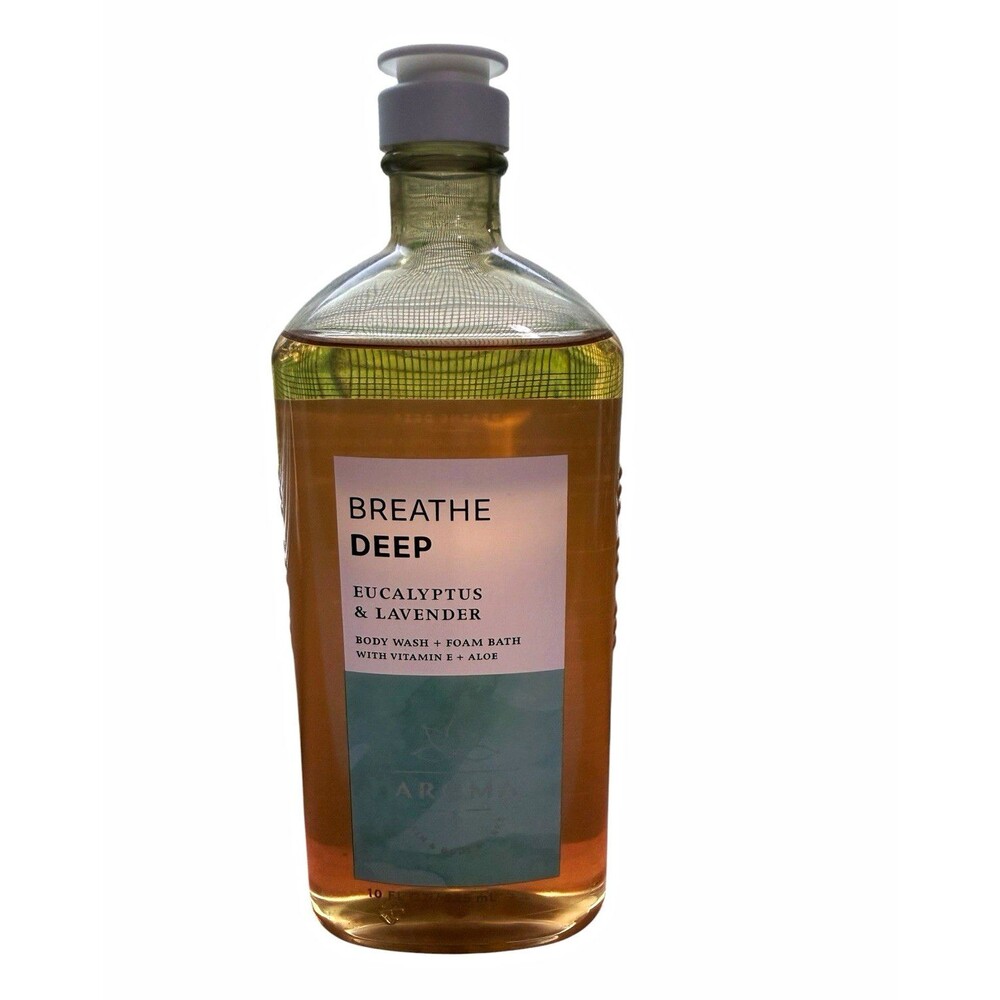 Bath & Body Works Breathe Deep Eucalyptus Lavender Body Wash 10 Oz Discontinued